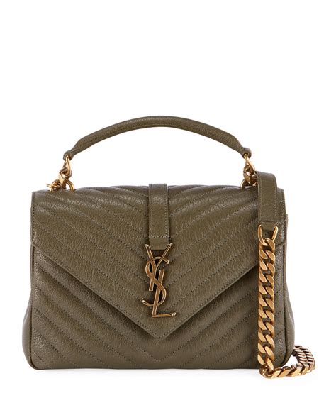 green ysl bags|ysl padded shoulder bag.